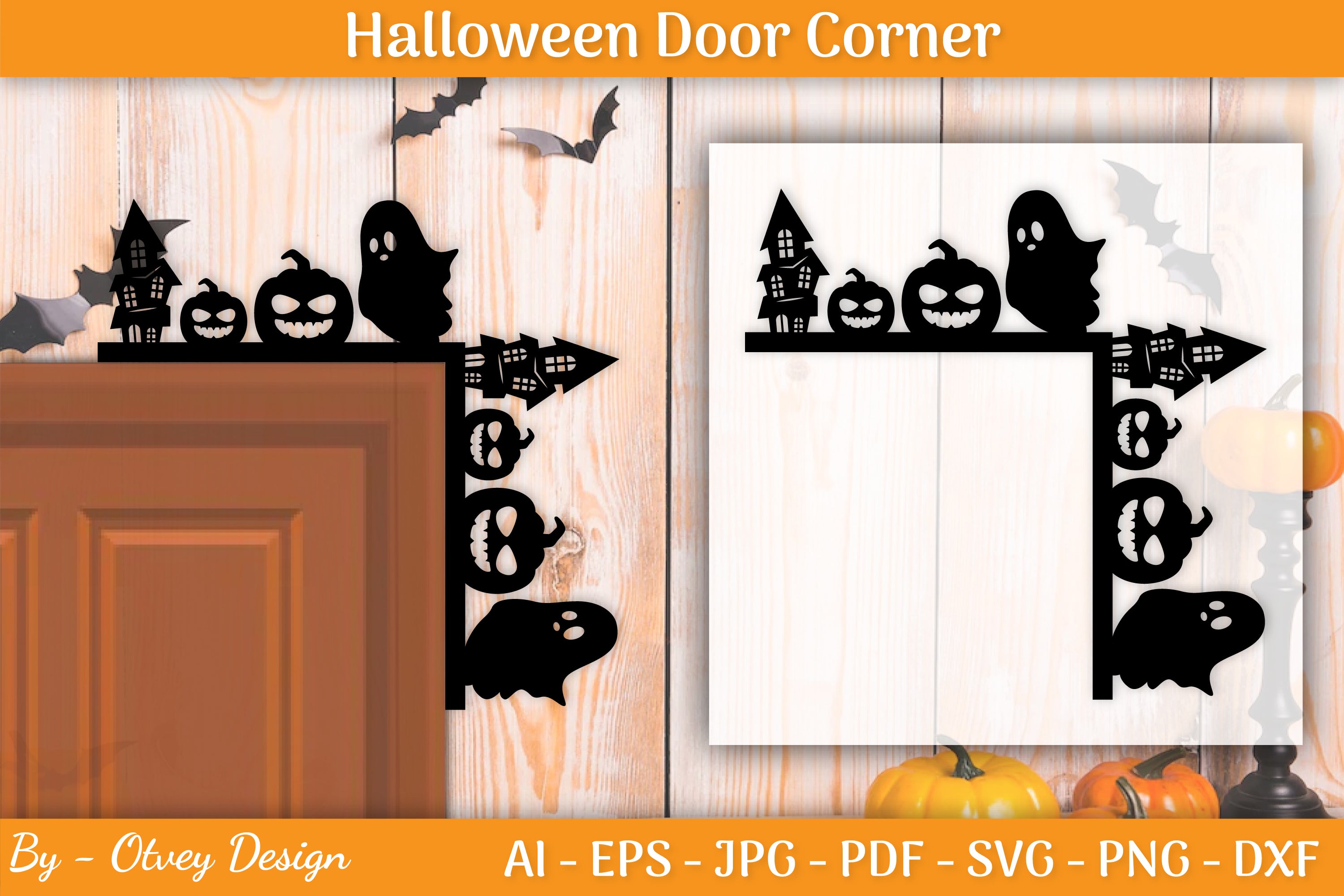 Halloween Door Corner SVG Bundle