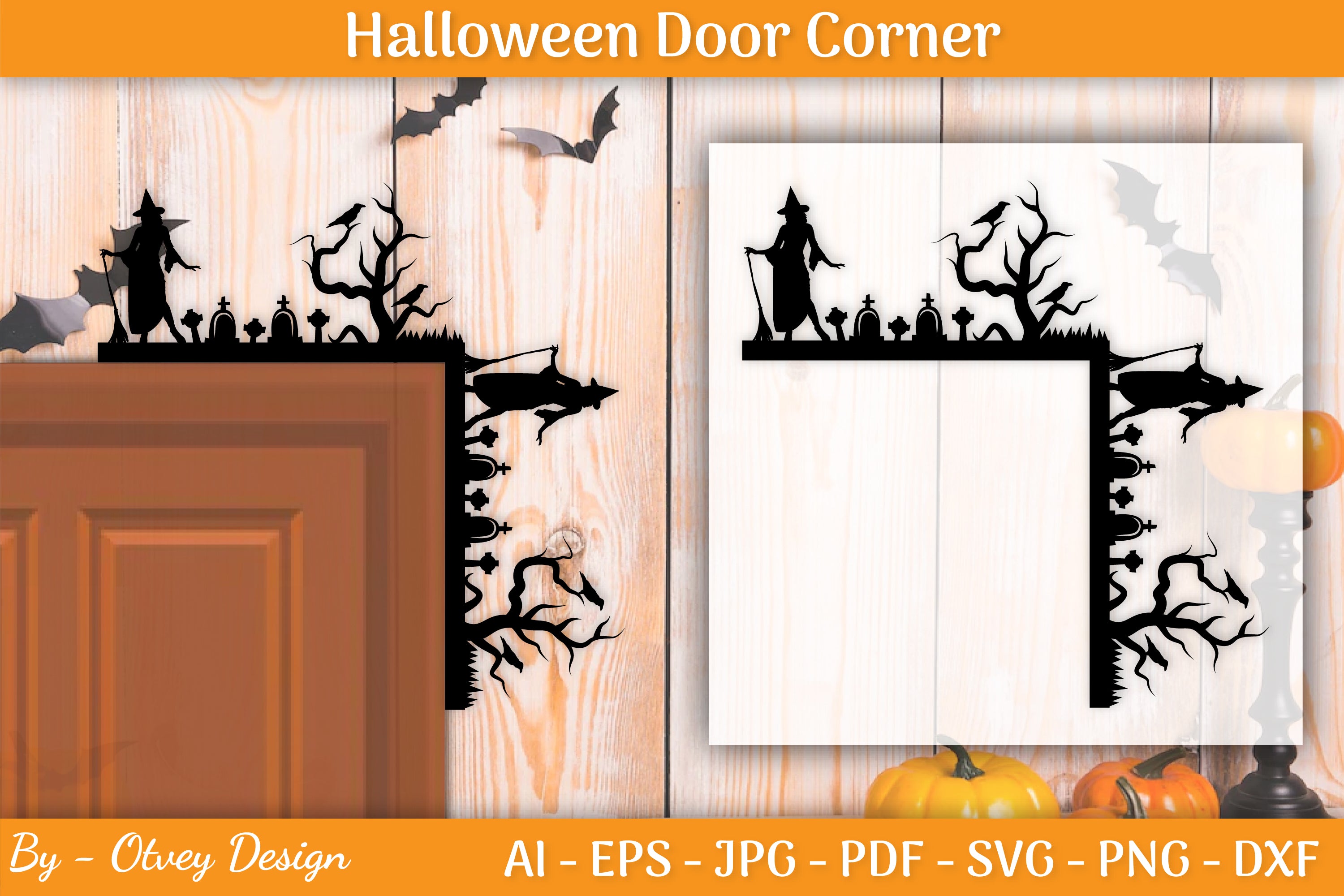Halloween Door Corner SVG Bundle