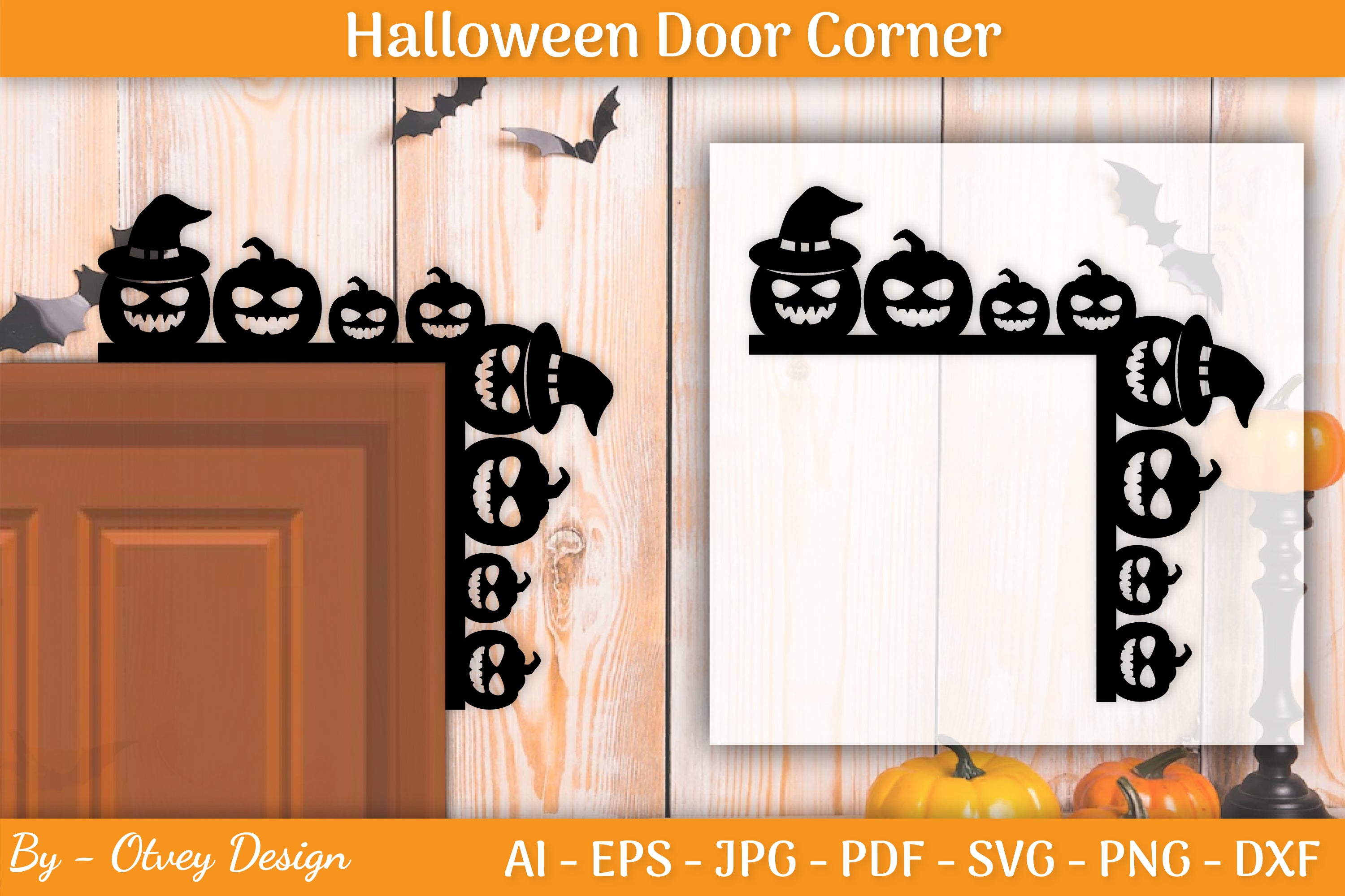 Halloween Door Corner SVG Bundle