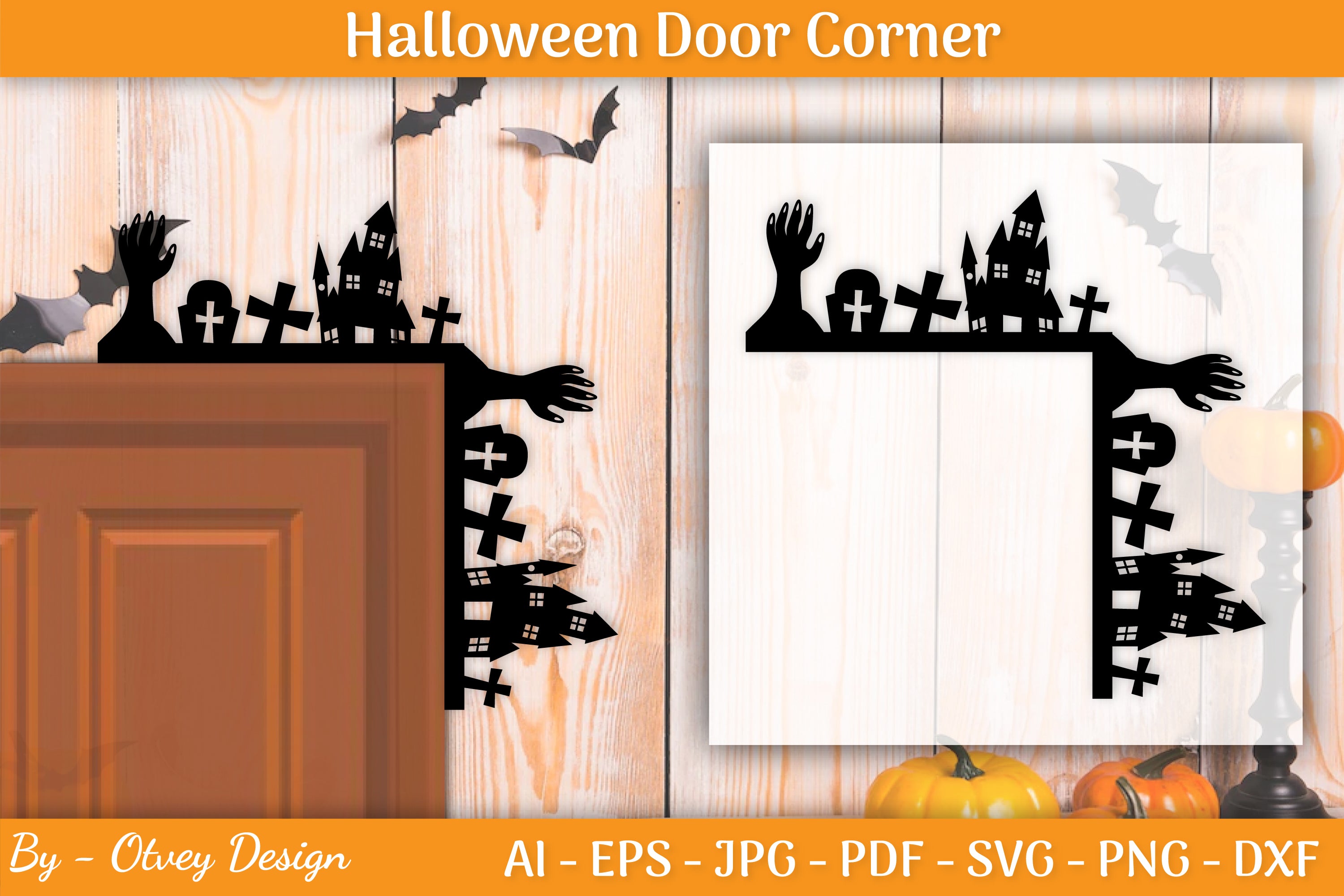 Halloween Door Corner SVG Bundle