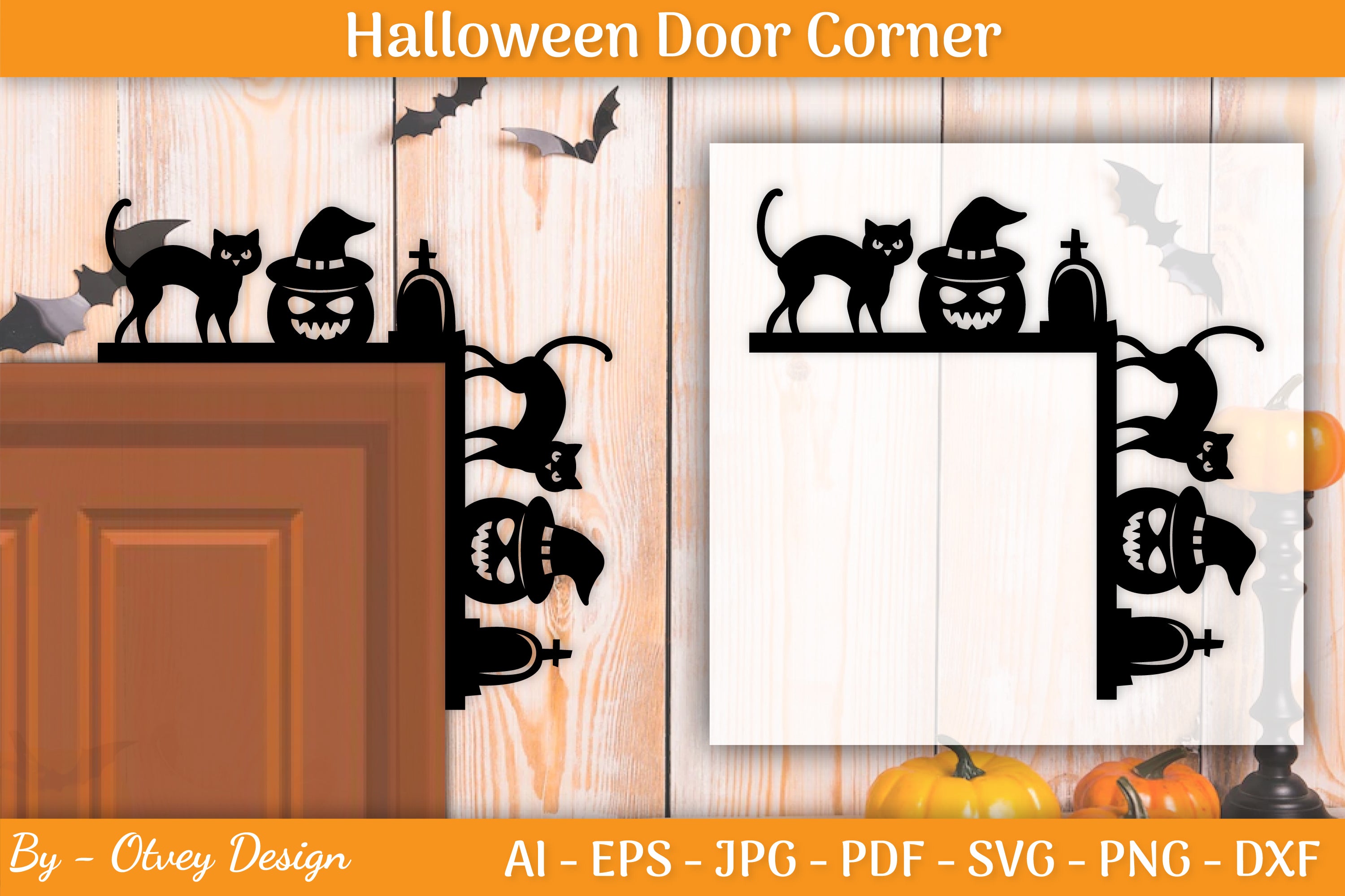 Halloween Door Corner SVG Bundle
