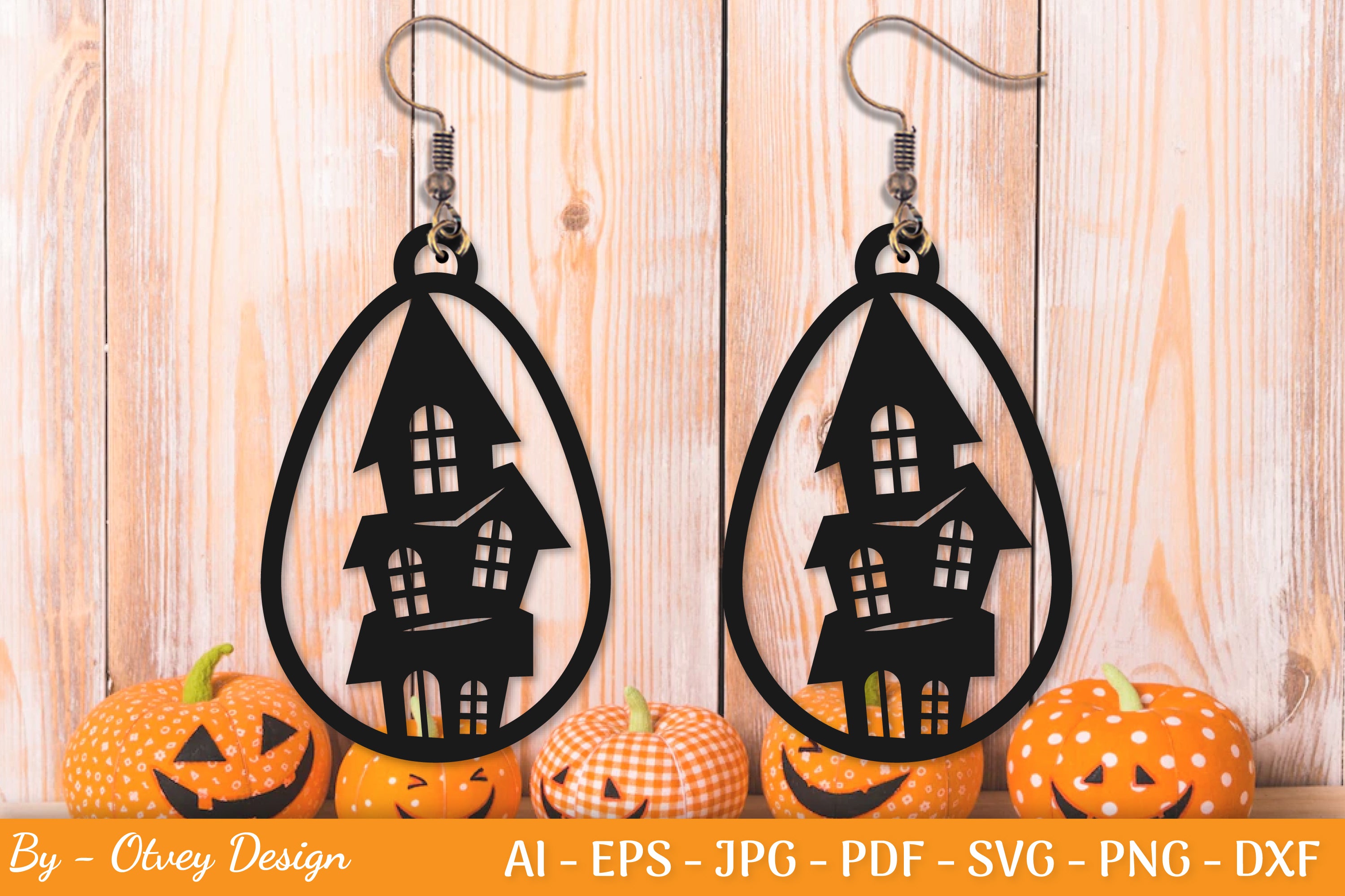 Halloween Earring SVG Bundle