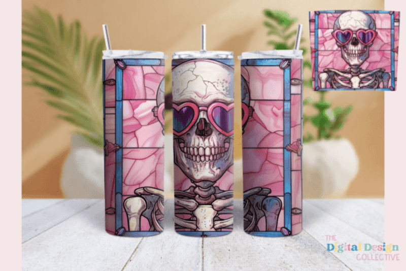 Trendy Skeleton Tumbler Wrap Bundle - CraftNest - Digital Crafting and Art