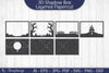 Halloween Scene 3D ShadowBox Layered Papercut SVG Bundle