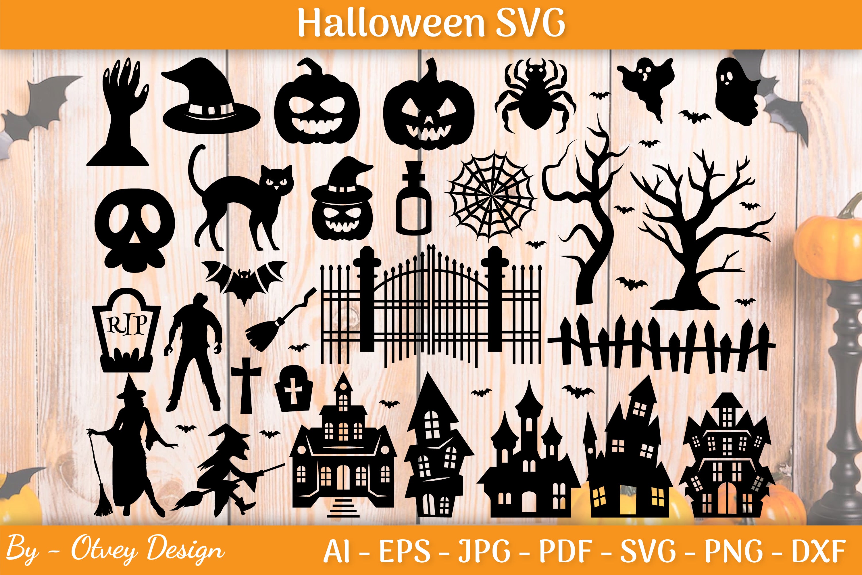 Halloween Silhouette SVG Bundle