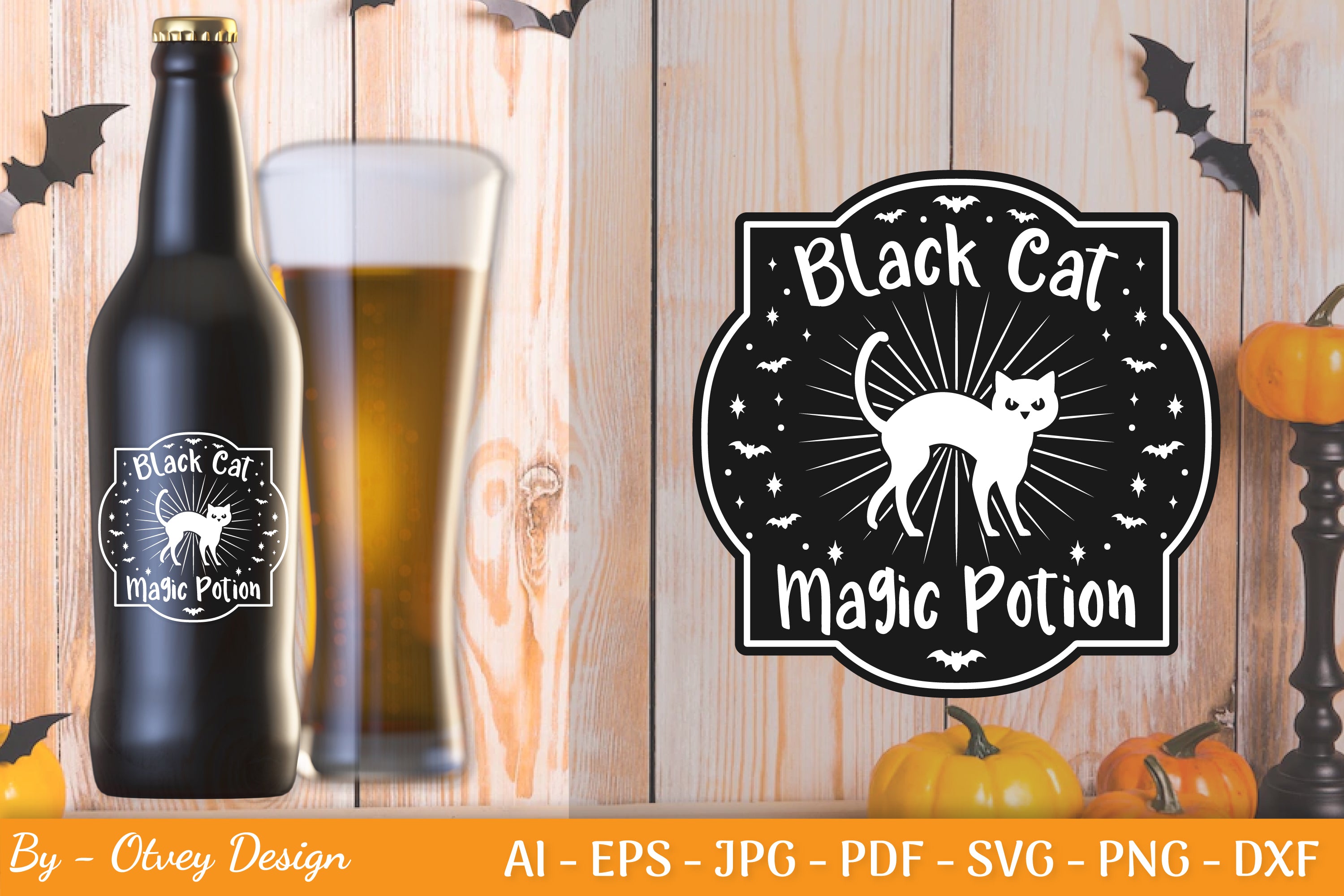 Halloween Spooky Label SVG Bundle