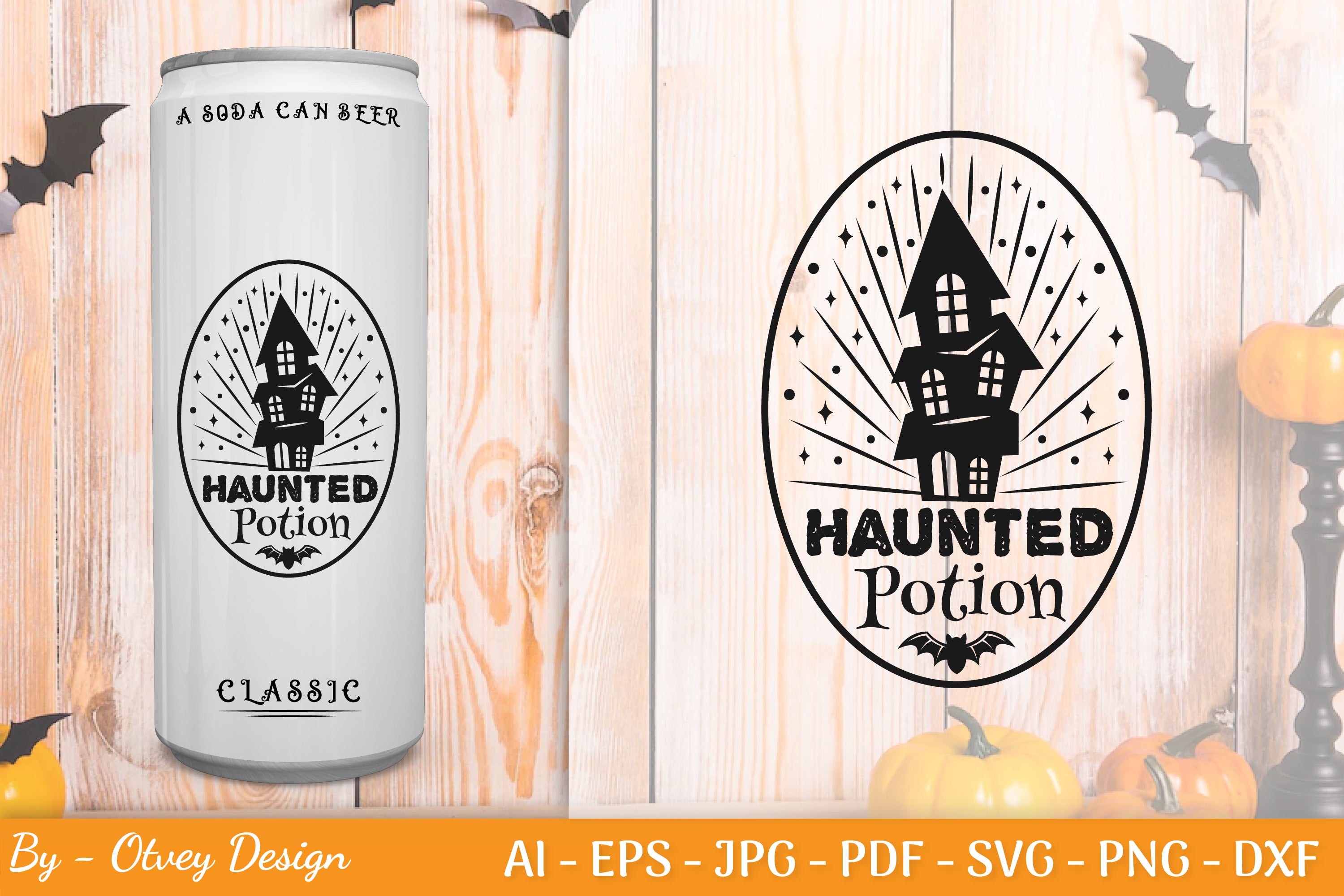 Halloween Spooky Label SVG Bundle