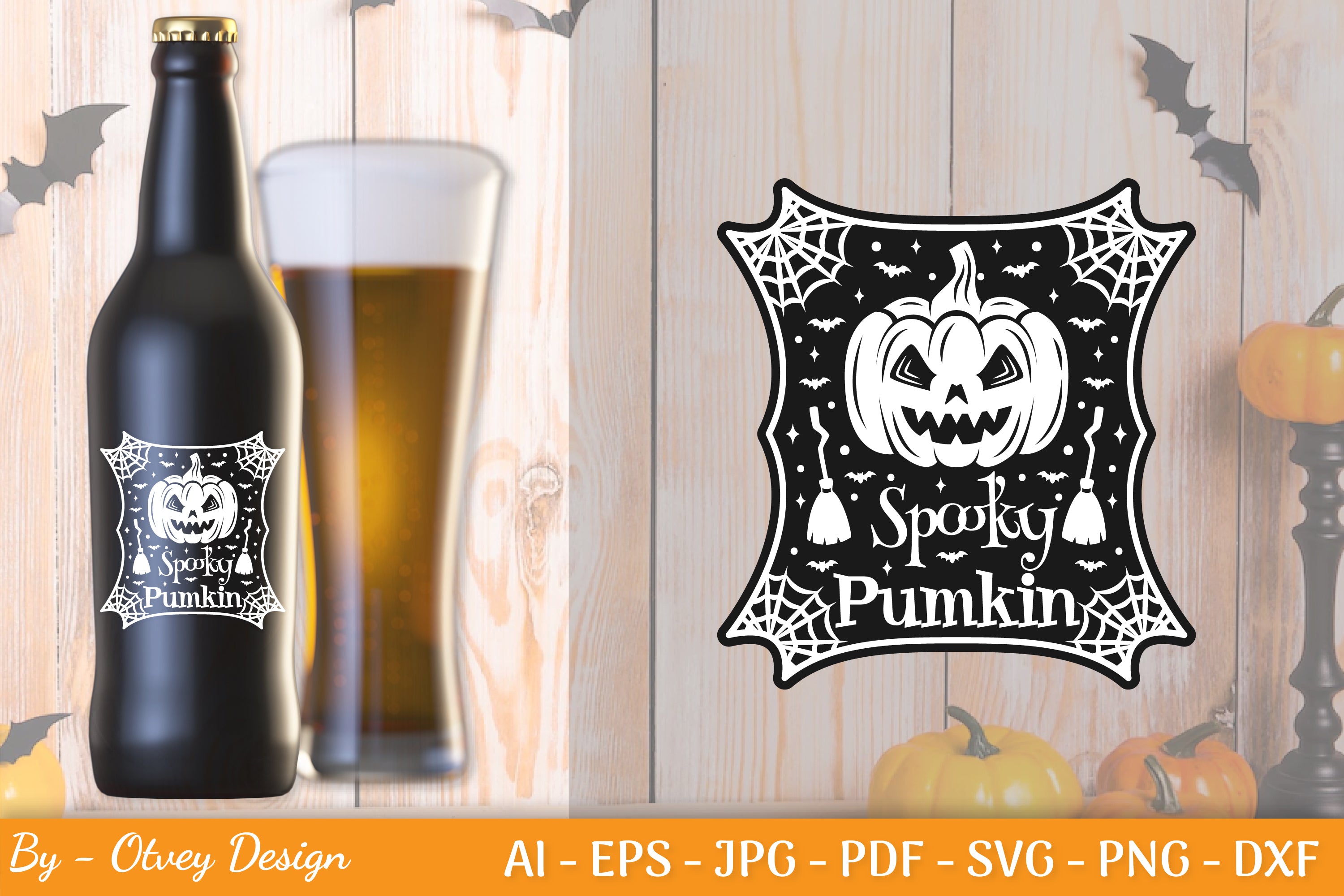 Halloween Spooky Label SVG Bundle