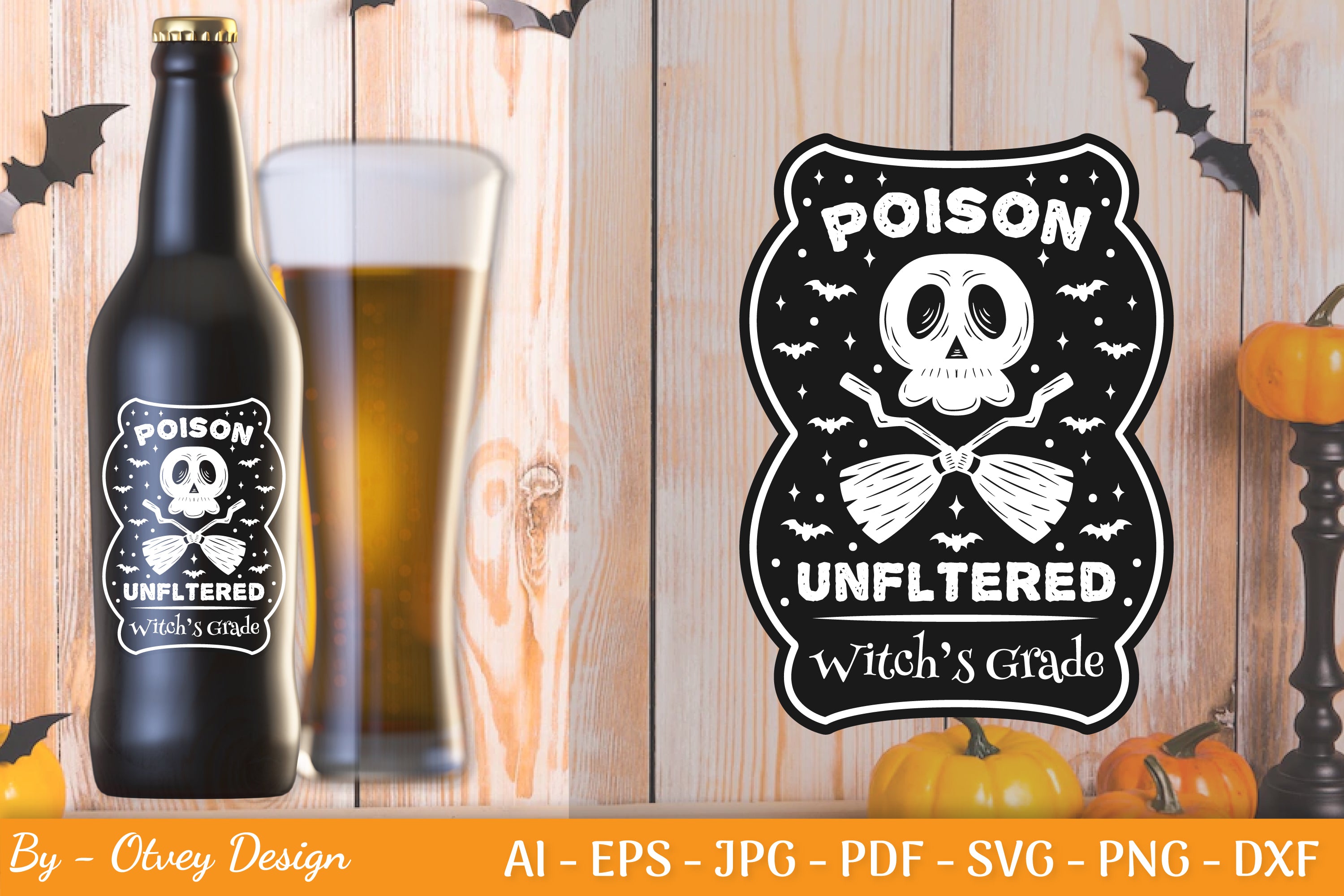 Halloween Spooky Label SVG Bundle