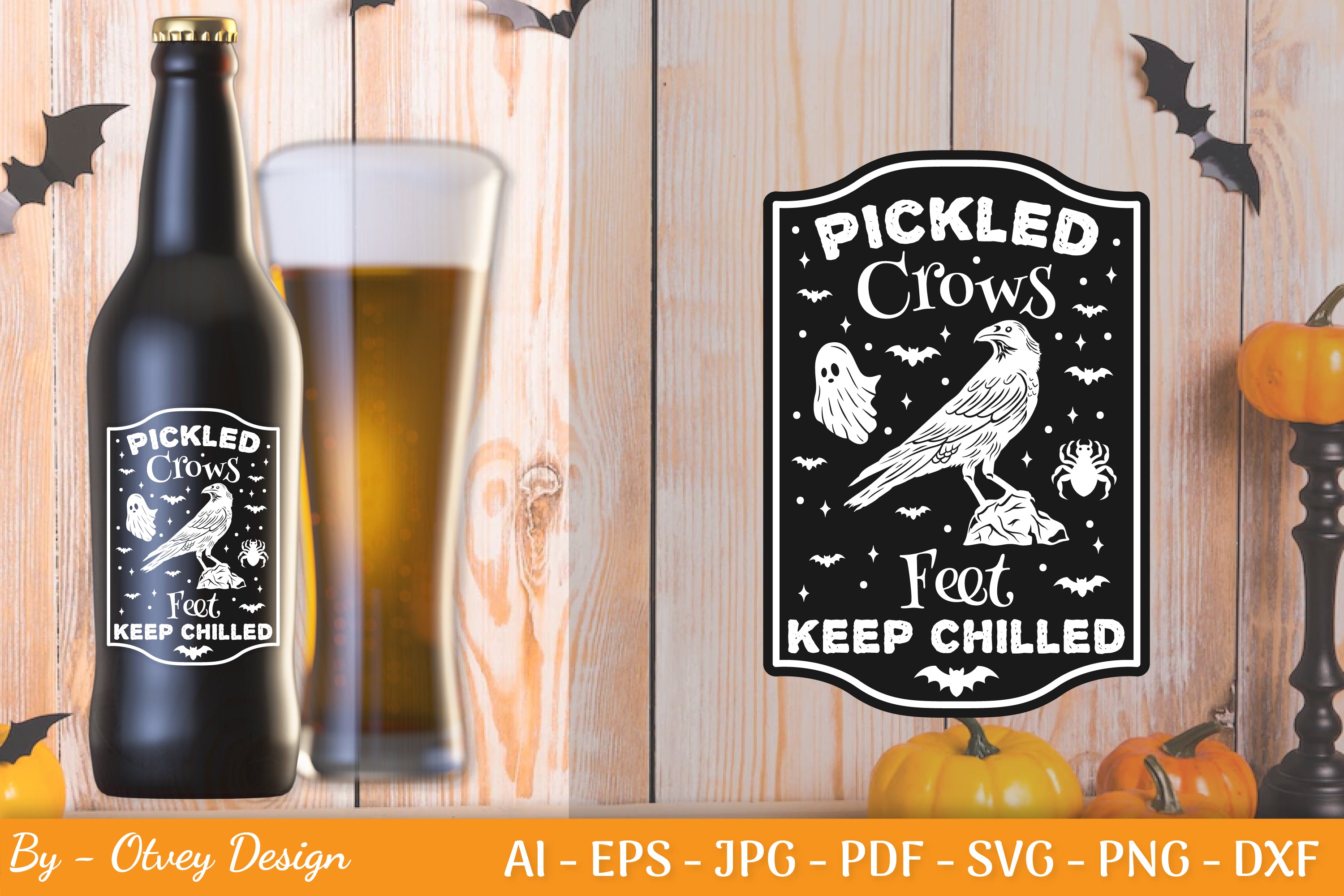 Halloween Spooky Label SVG Bundle