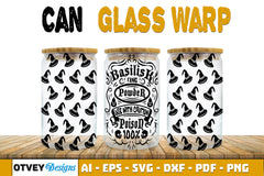 Halloween 16 oz Can Glass Wrap SVG Bundle44 - CraftNest - Digital Crafting and Art