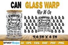 Halloween 16 oz Can Glass Wrap SVG Bundle55 - CraftNest - Digital Crafting and Art