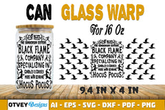 Halloween 16 oz Can Glass Wrap SVG Bundle66 - CraftNest - Digital Crafting and Art