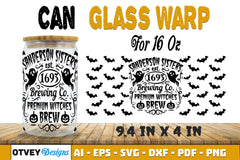 Halloween 16 oz Can Glass Wrap SVG Bundle99 - CraftNest - Digital Crafting and Art