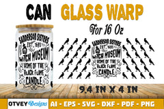 Halloween 16 oz Can Glass Wrap SVG Bundle121 - CraftNest - Digital Crafting and Art