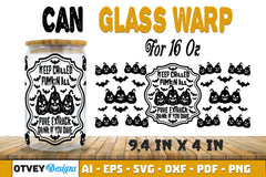 Halloween 16 oz Can Glass Wrap SVG Bundle125 - CraftNest - Digital Crafting and Art