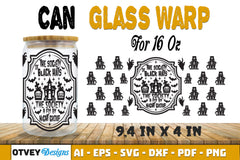 Halloween 16 oz Can Glass Wrap SVG Bundle181 - CraftNest - Digital Crafting and Art