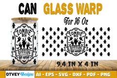 Halloween 16 oz Can Glass Wrap SVG Bundle 20 - CraftNest - Digital Crafting and Art