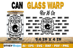 Halloween 16 oz Can Glass Wrap SVG Bundle 22 - CraftNest - Digital Crafting and Art