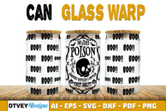Halloween 16 oz Can Glass Wrap SVG Bundle 22 - CraftNest - Digital Crafting and Art