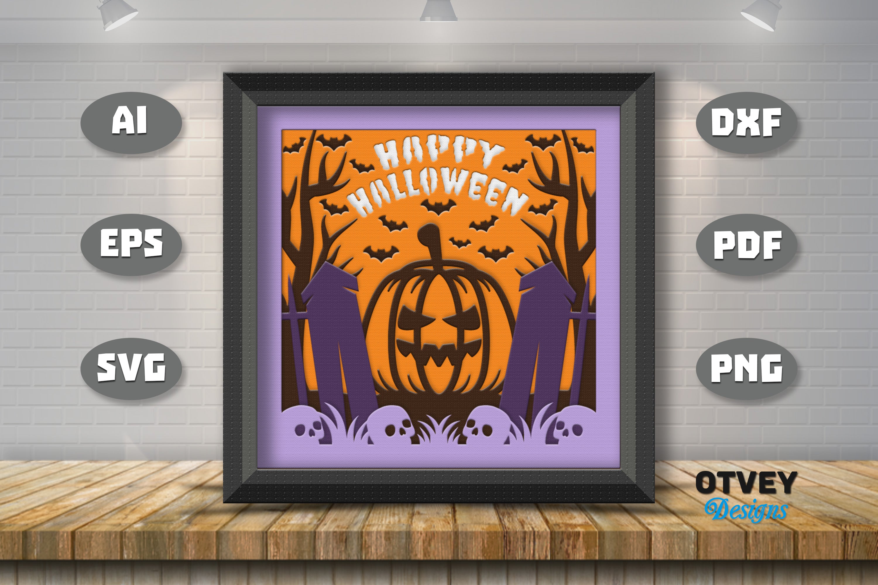 Halloween 3D Shadow Box SVG Bundle - CraftNest - Digital Crafting and Art