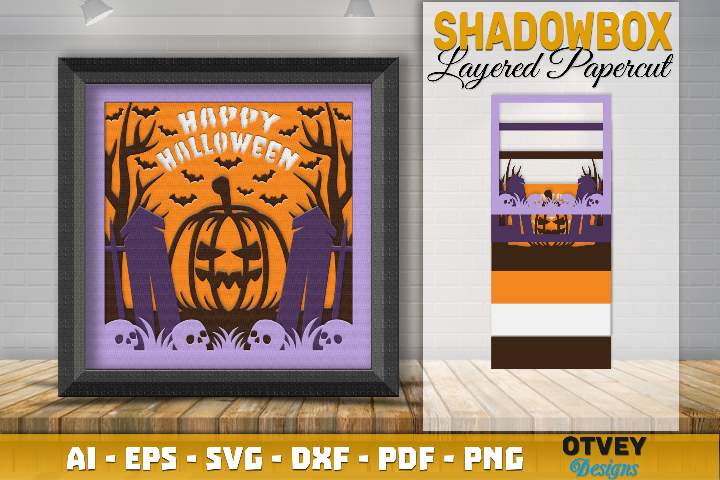 Halloween 3D Shadow Box SVG Bundle - CraftNest - Digital Crafting and Art