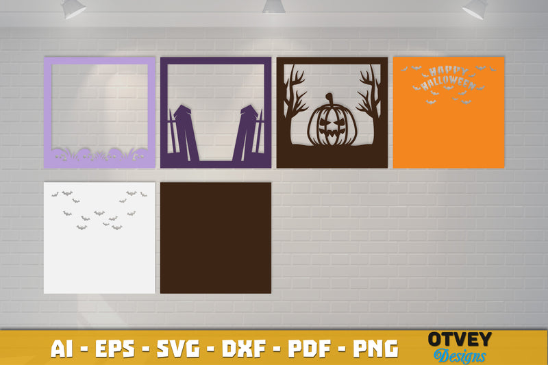 Halloween 3D Shadow Box SVG Bundle - CraftNest - Digital Crafting and Art