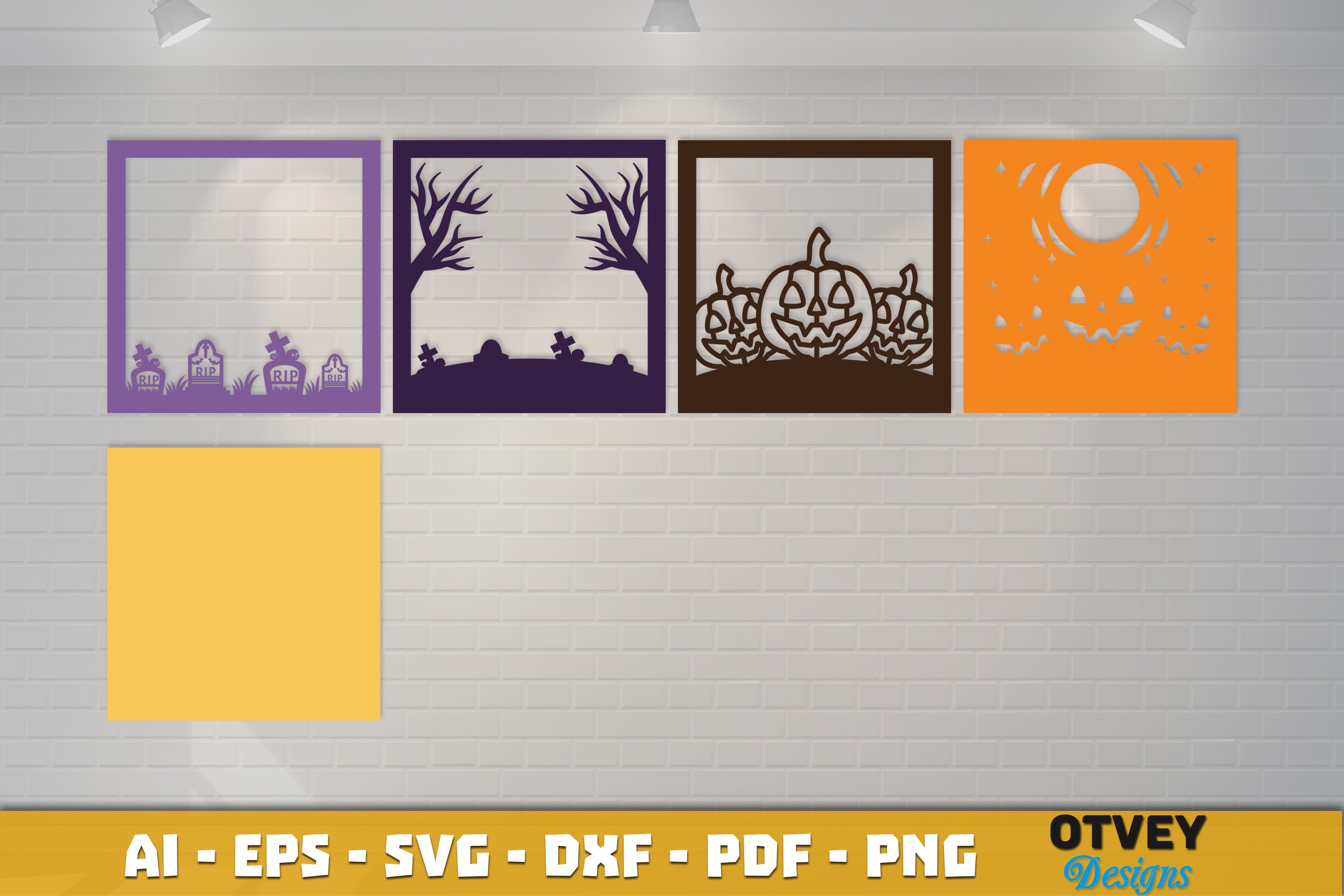 Halloween 3D Shadow Box SVG Bundle 12 - CraftNest - Digital Crafting and Art