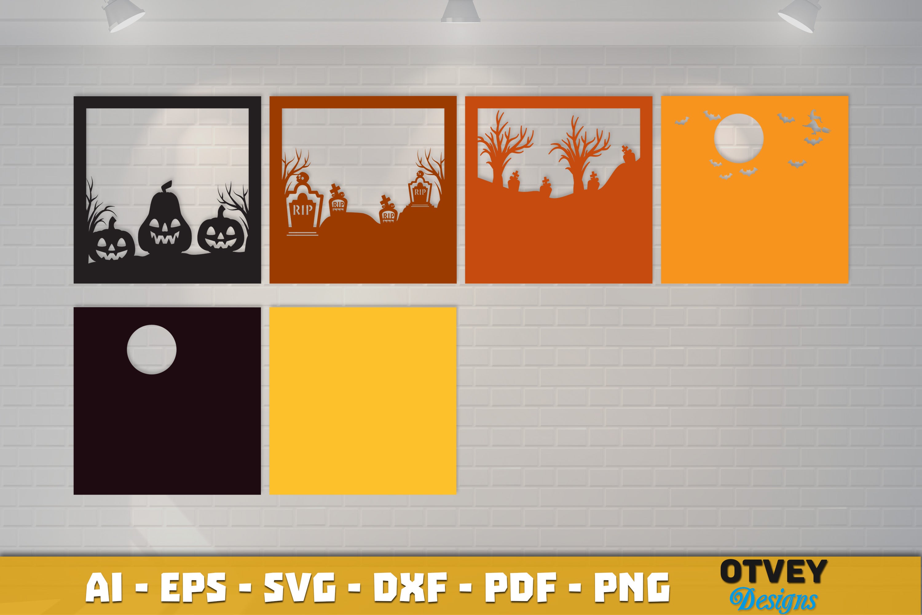 Halloween 3D Shadow Box SVG Bundle 18 - CraftNest - Digital Crafting and Art