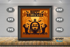 Halloween 3D Shadow Box SVG Bundle 20 - CraftNest - Digital Crafting and Art