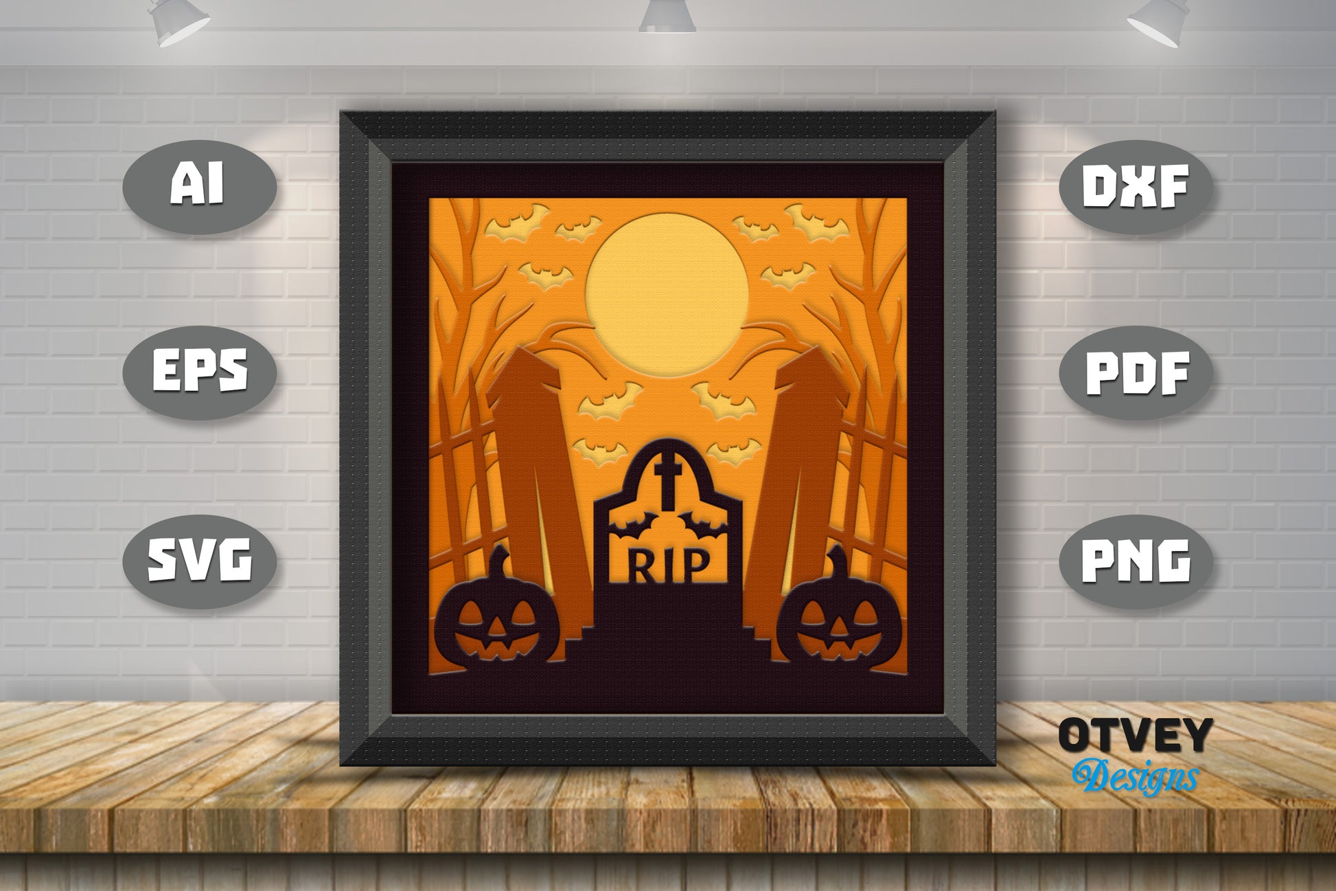 Halloween 3D Shadow Box SVG Bundle 21 - CraftNest - Digital Crafting and Art