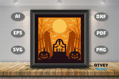 Halloween 3D Shadow Box SVG Bundle 21 - CraftNest - Digital Crafting and Art