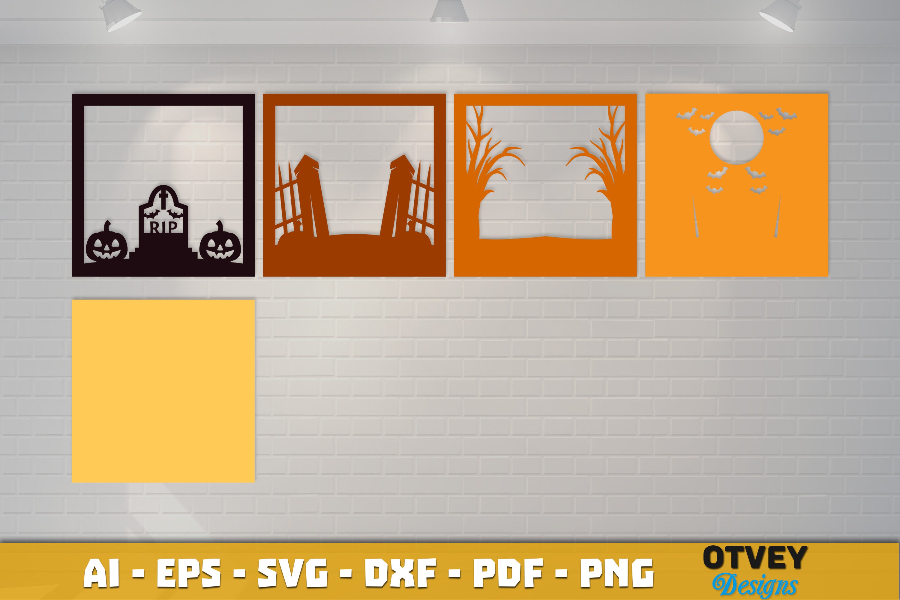 Halloween 3D Shadow Box SVG Bundle 21 - CraftNest - Digital Crafting and Art