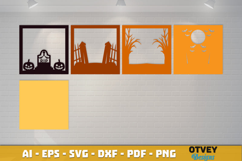 Halloween 3D Shadow Box SVG Bundle 21 - CraftNest - Digital Crafting and Art
