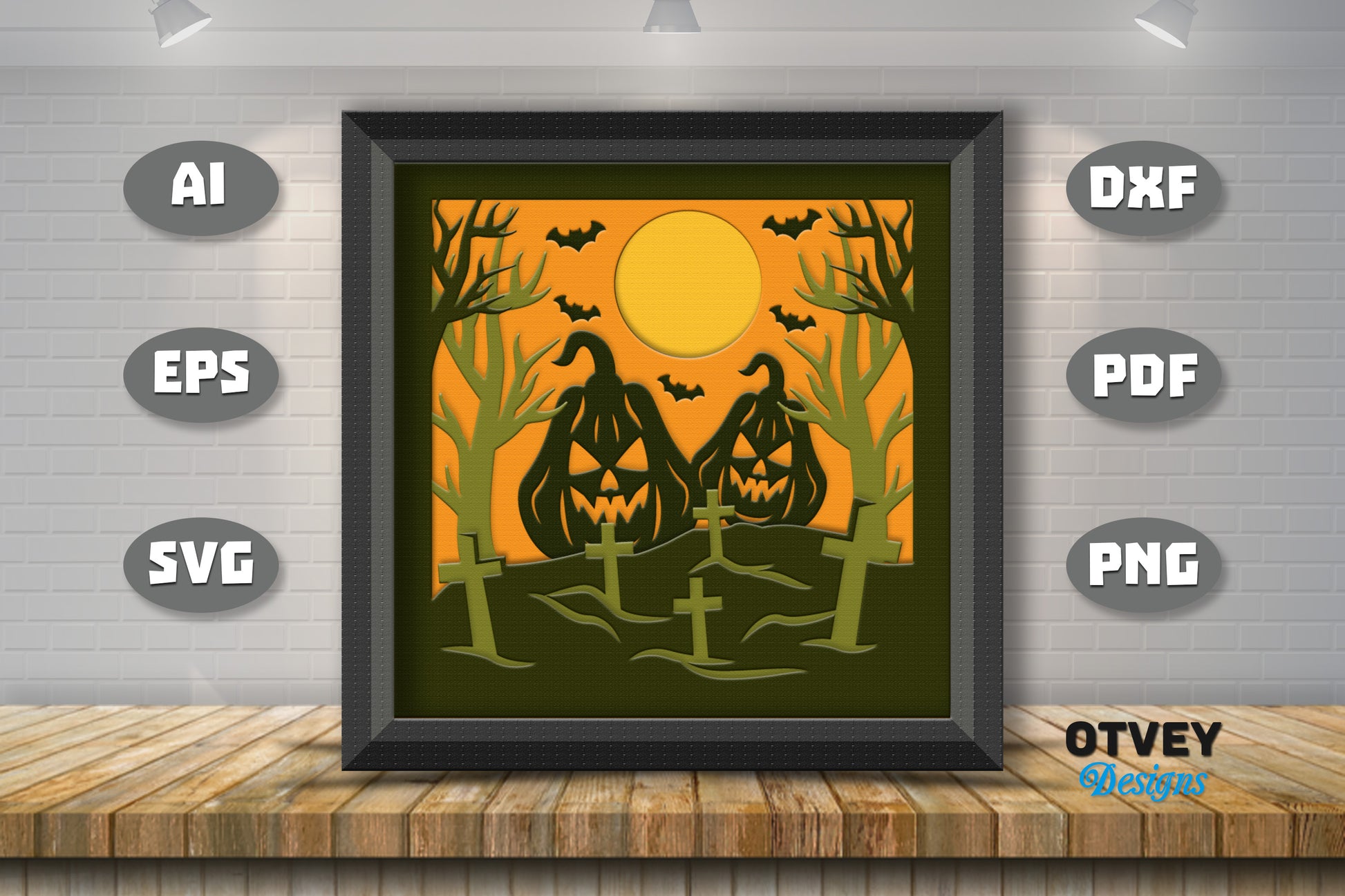 Halloween 3D Shadow Box SVG Bundle 24 - CraftNest - Digital Crafting and Art
