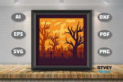 Halloween 3D Shadow Box SVG Bundle 2 - CraftNest - Digital Crafting and Art