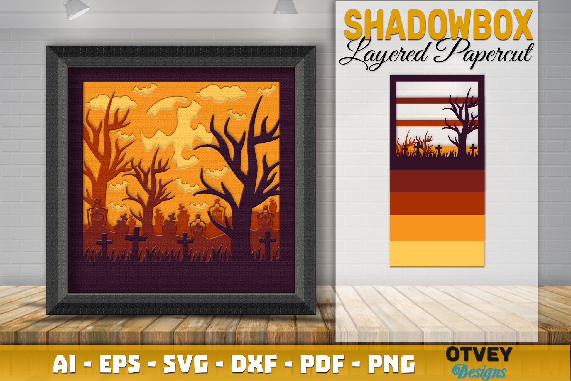 Halloween 3D Shadow Box SVG Bundle 2 - CraftNest - Digital Crafting and Art