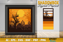 Halloween 3D Shadow Box SVG Bundle 3 - CraftNest - Digital Crafting and Art