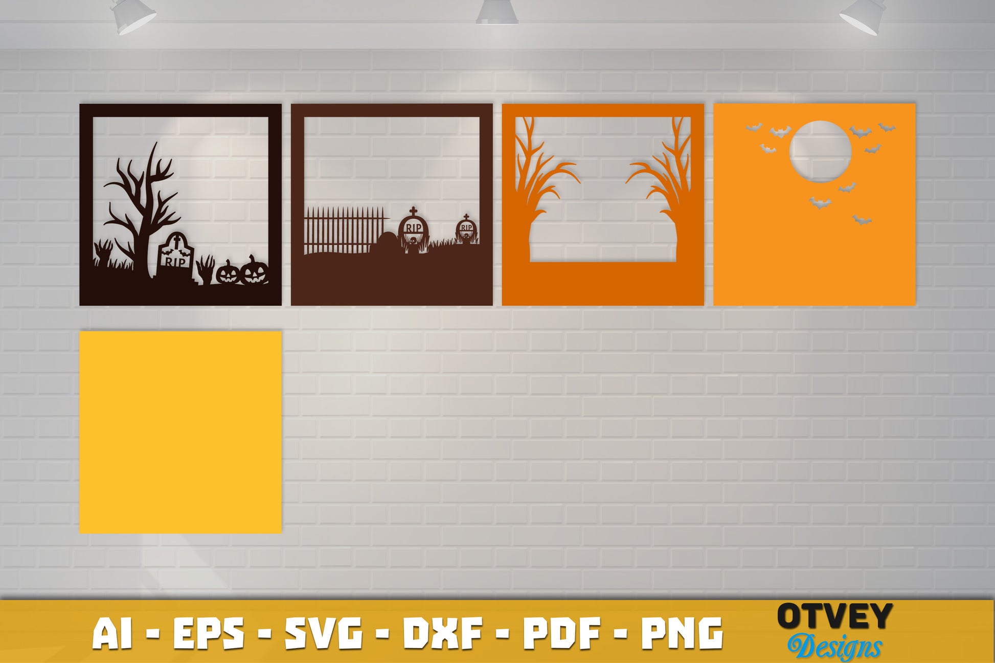 Halloween 3D Shadow Box SVG Bundle 3 - CraftNest - Digital Crafting and Art