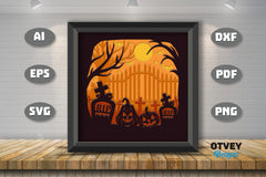 Halloween 3D Shadow Box SVG Bundle 4 - CraftNest - Digital Crafting and Art