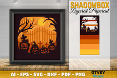 Halloween 3D Shadow Box SVG Bundle 4 - CraftNest - Digital Crafting and Art