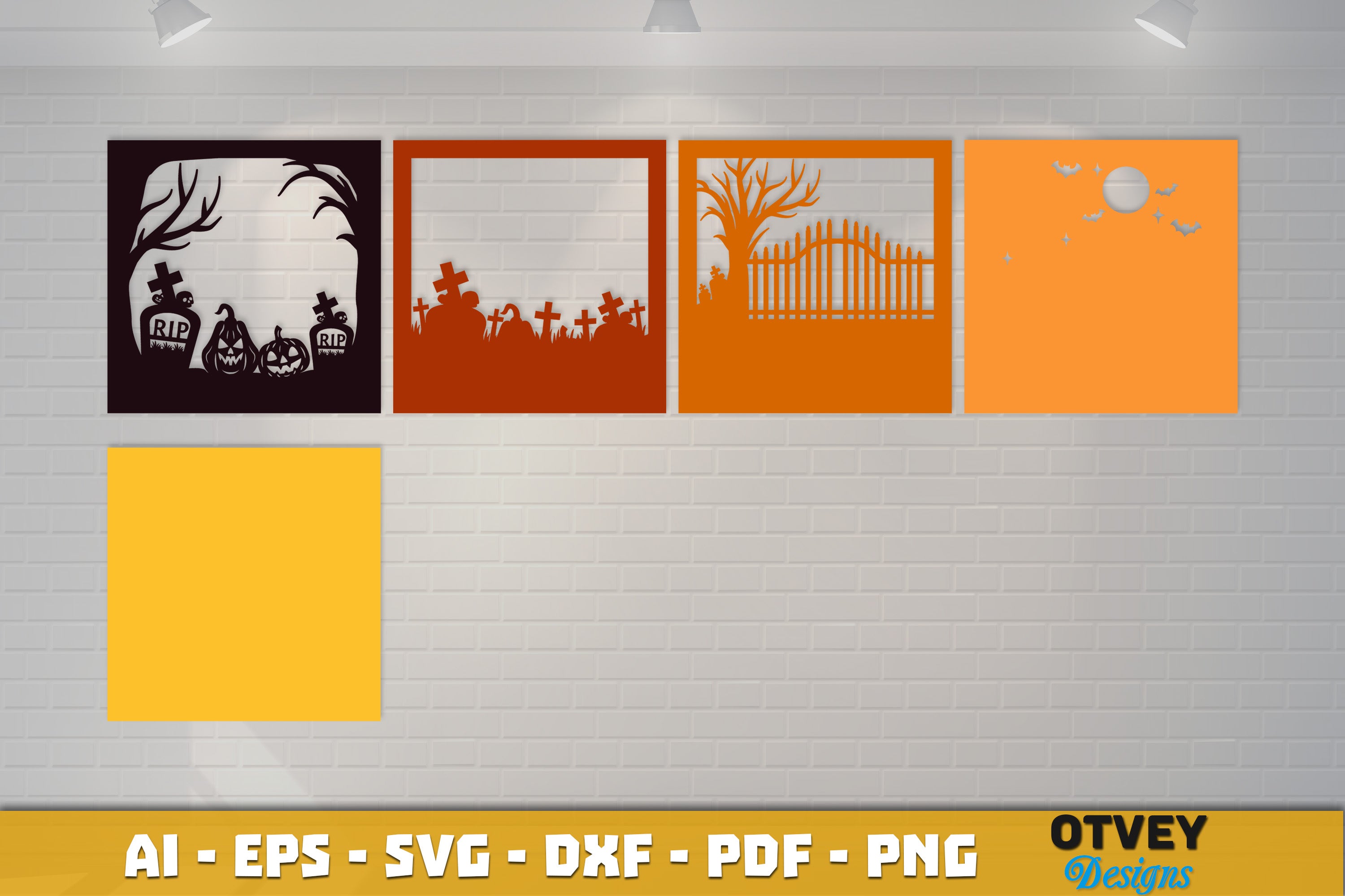Halloween 3D Shadow Box SVG Bundle 4 - CraftNest - Digital Crafting and Art