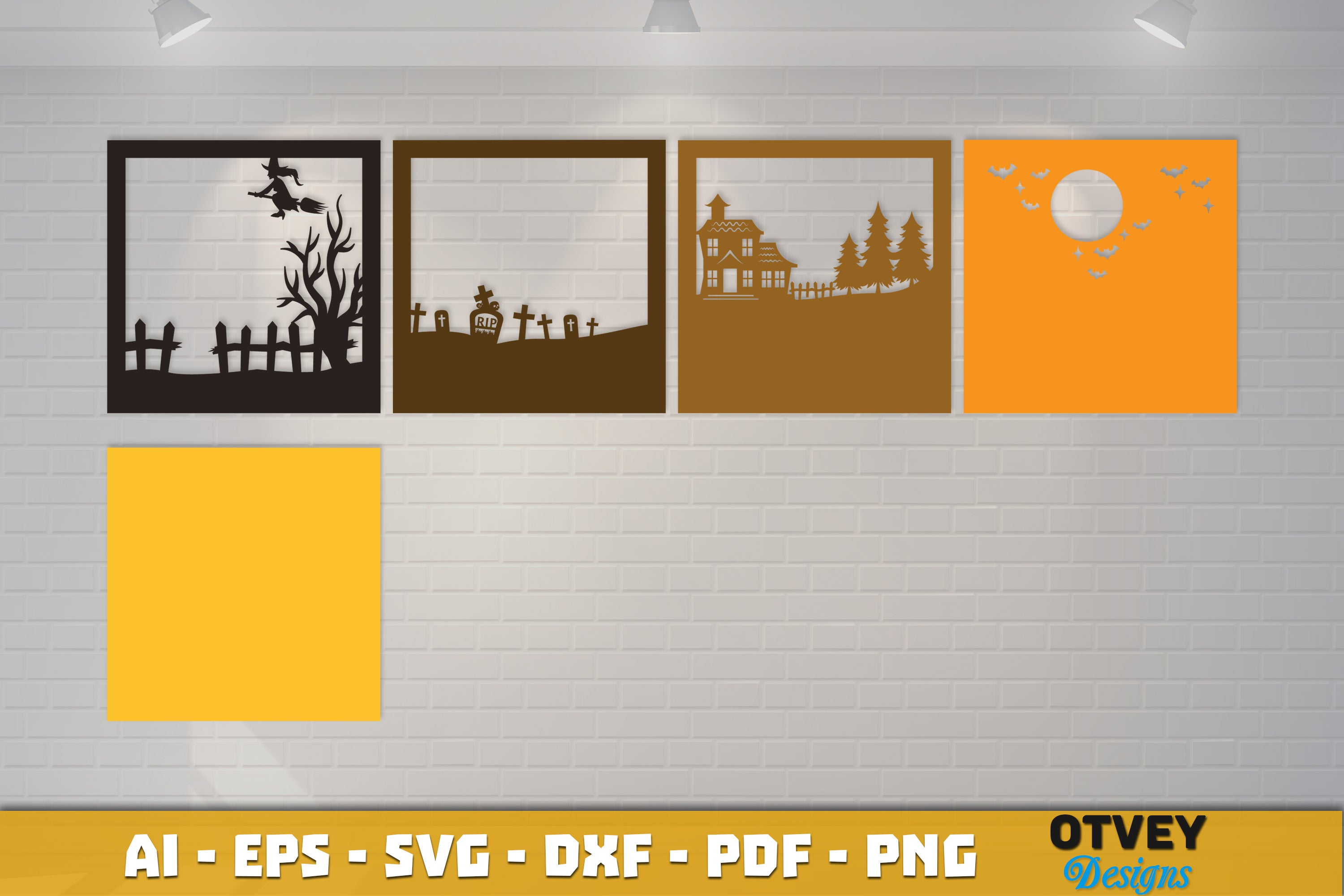 Halloween 3D Shadow Box SVG Bundle 5 - CraftNest - Digital Crafting and Art