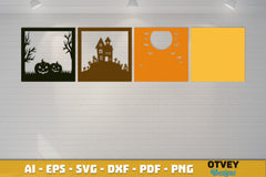 Halloween 3D Shadow Box SVG Bundle 6 - CraftNest - Digital Crafting and Art