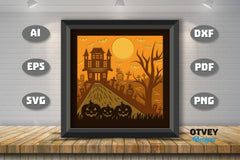 Halloween 3D Shadow Box SVG Bundle 7 - CraftNest - Digital Crafting and Art