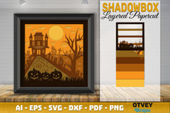 Halloween 3D Shadow Box SVG Bundle 7 - CraftNest - Digital Crafting and Art