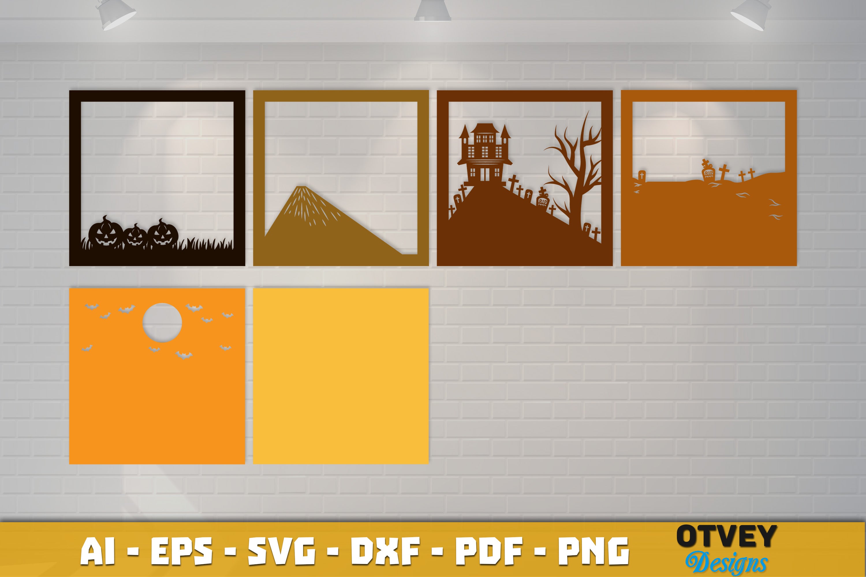 Halloween 3D Shadow Box SVG Bundle 7 - CraftNest - Digital Crafting and Art