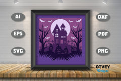 Halloween 3D Shadow Box SVG Bundle 9 - CraftNest - Digital Crafting and Art