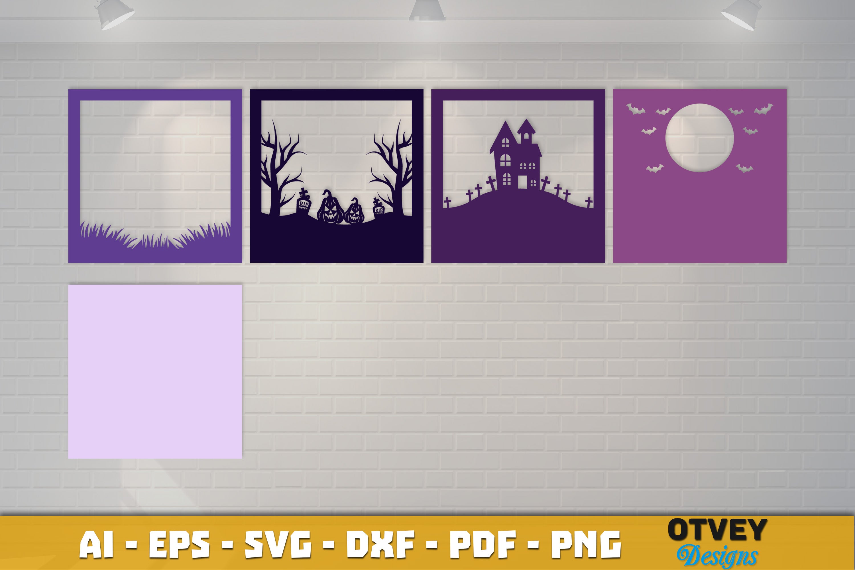Halloween 3D Shadow Box SVG Bundle 9 - CraftNest - Digital Crafting and Art