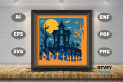 Halloween 3D Shadow Box SVG Bundle 10 - CraftNest - Digital Crafting and Art